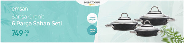 Emsan Sansa Granit 6 Parça Sahan Seti